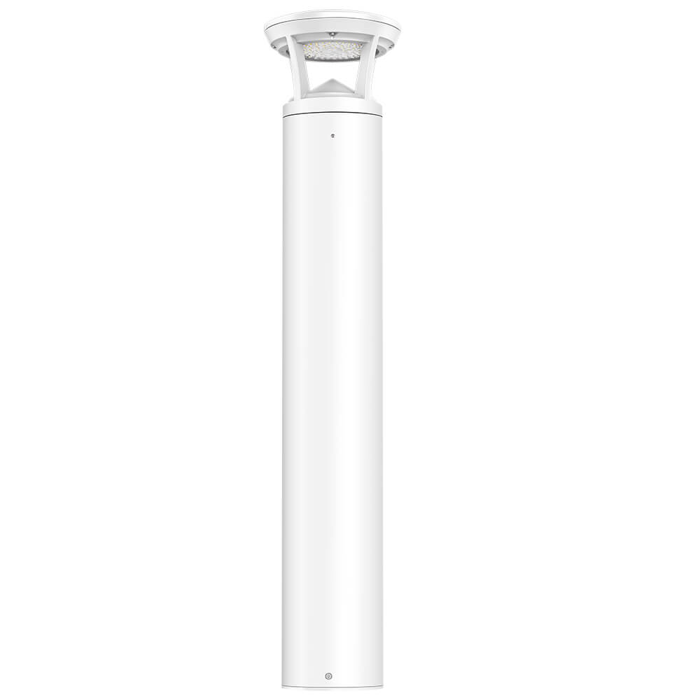 Konlite Atria 4FT. White LED Bollard Light - 3,000 Lumens - 3 Watts Selectable - 3 CCT Selectable - 120-277V - 100W Equal Questions & Answers