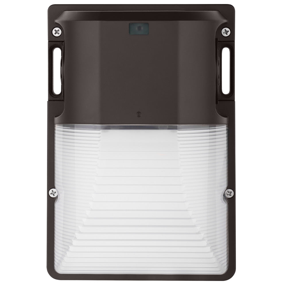 Konlite WM7 Mini LED Wall Pack Light - 30W/25W/18W Selectable - Up to 4,266 LM - 5000K/4000K/3000K CCT Selectable - 120-277V - Dark Bronze - 75W Equal Questions & Answers