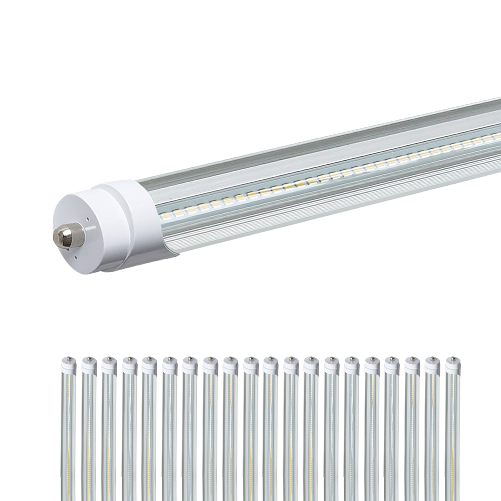 20-Pack 8Ft LED T8 Tube Light - FA8 Base - 42W - 120-277V - 6720 lumens - 5000K - 110W Equal Questions & Answers