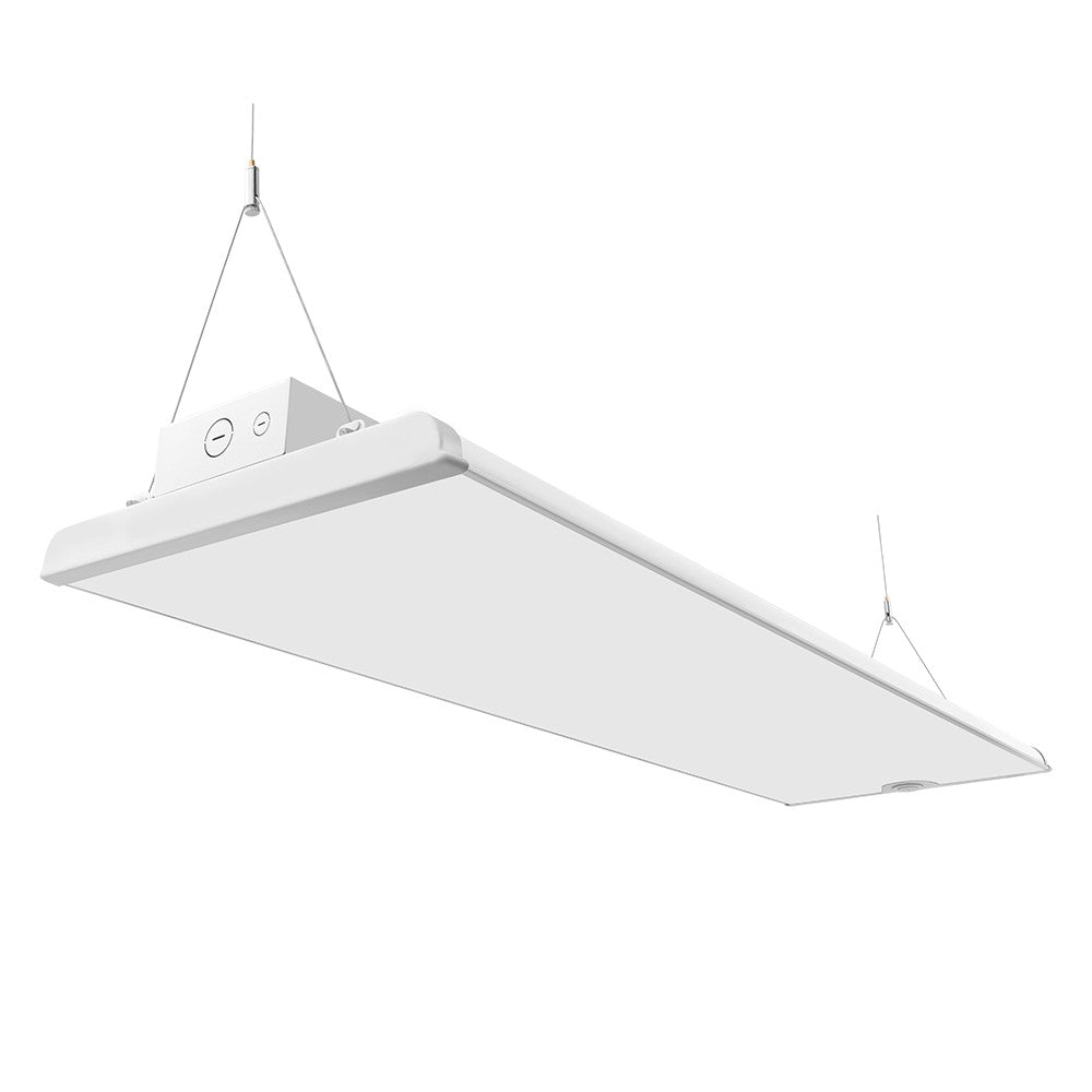 does the ALTA LED High Bay Light - 4FT hung with chain in a private garage swing or rock when opening door?